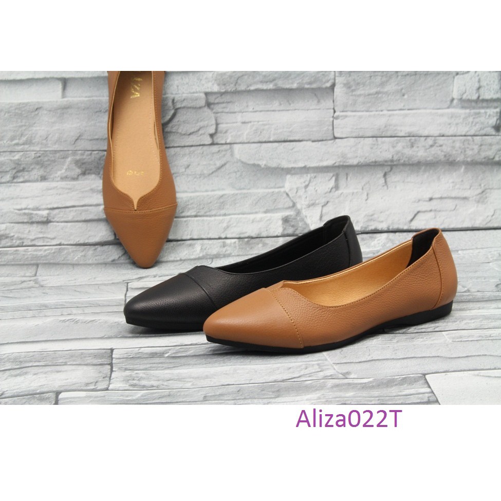 Aliza - Giày bệt da bò mũi nhọn siêu mềm 022