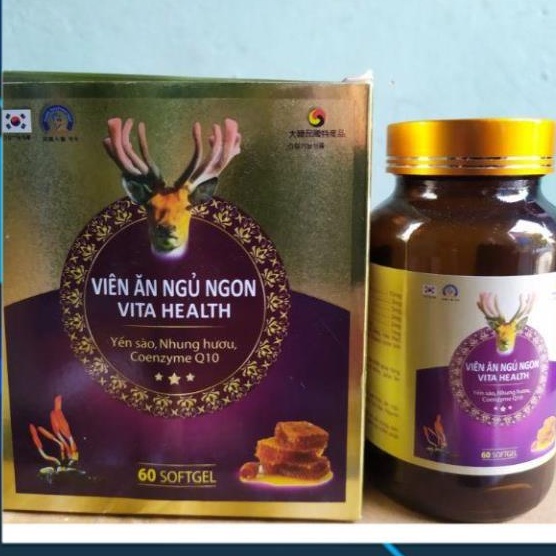 Viên ăn ngủ ngon vita health bồi bổ cơ thể (sản phẩm này không phải là thuốc và không có tác dụng thay thế thuốc