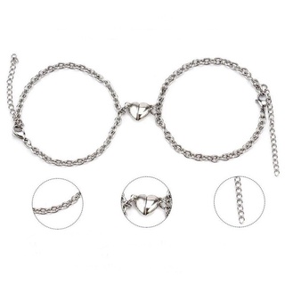 Set 1 cặp vòng tay trái tim từ tính cho tình nhân