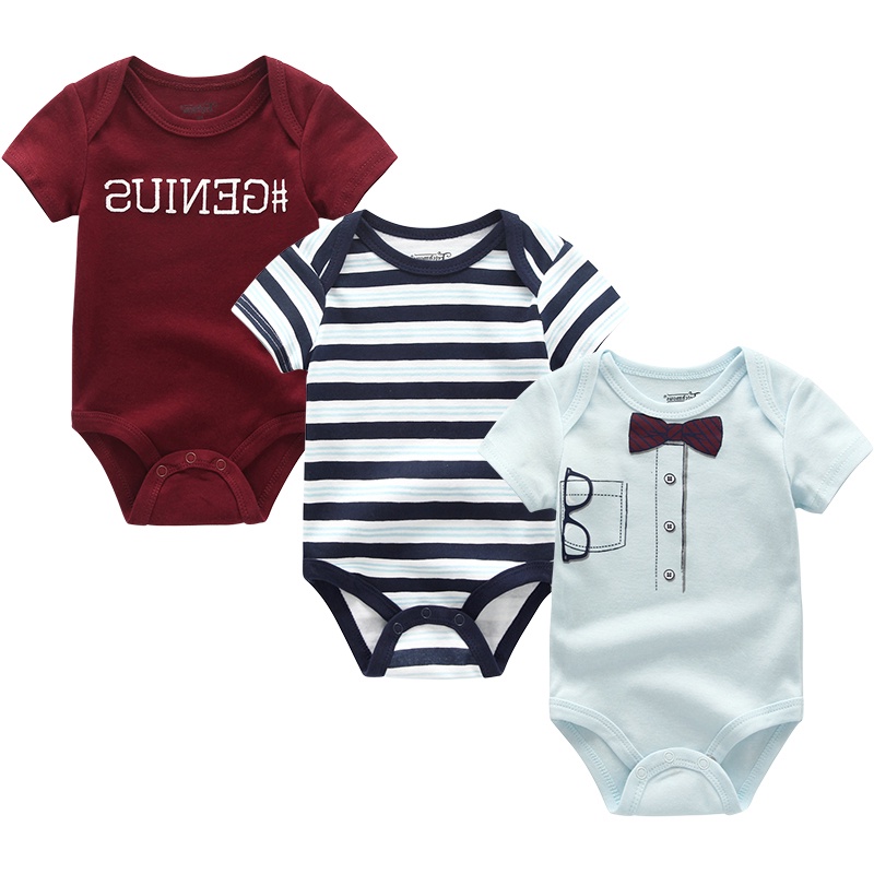 Bộ 3 mảnh bộ body cho bé bông đồ sơ sinh bé trai đồ bé gái sơ sinh quần áo trẻ em sơ sinh 0 12 tháng