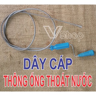 Dây cáp thông cống, dụng cụ thông ống thoát nước bị tắc, nghẹt