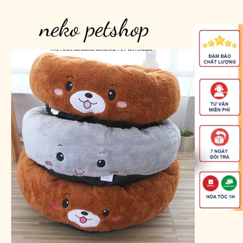 Đệm lông hoạ tiết siêu cute  Đệm chó mèo hoạ tiết siêu dày