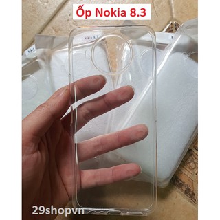 Ốp Nokia 8.3 dẻo trong suốt (Loại đẹp)