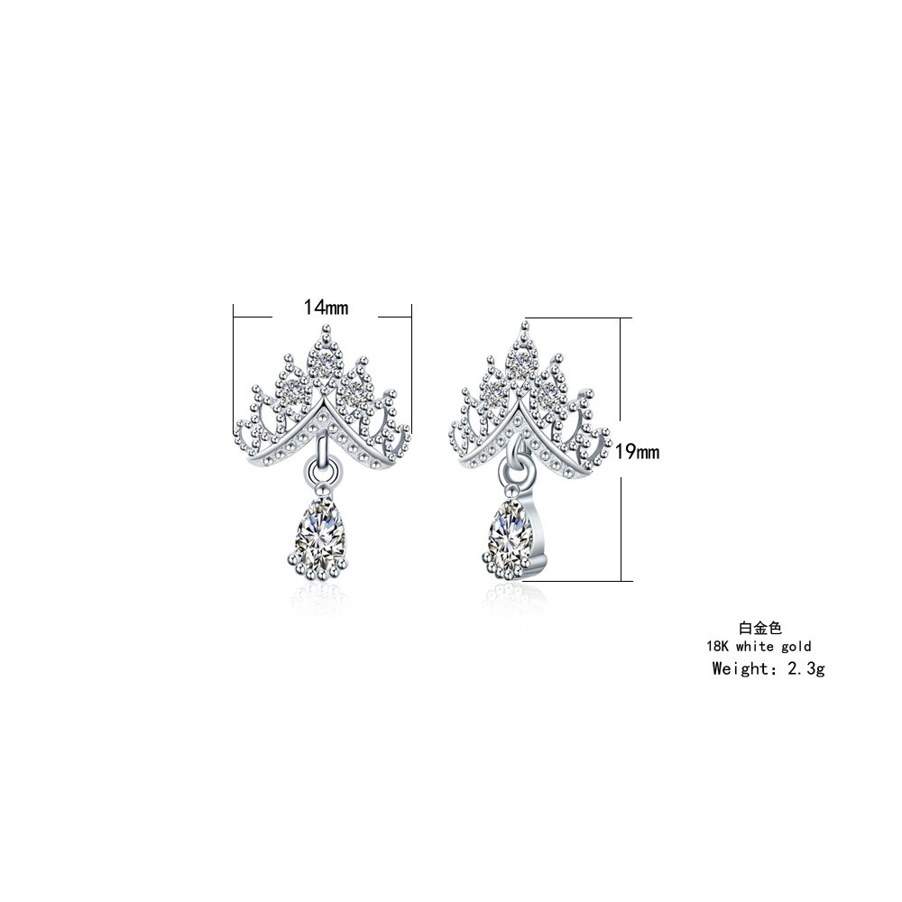 Hoa tai bạc ý 925 xinh xắn sang trọng HT12