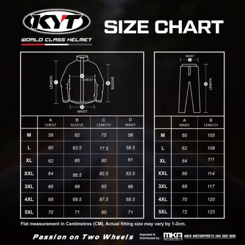 [Giá sỉ] Áo mưa bộ KYT chính hãng Malaysia (áo + quần)