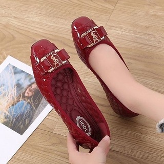 Giày búp bê da mềm đế bằng thời trang xuân thu 2021 cho nữ