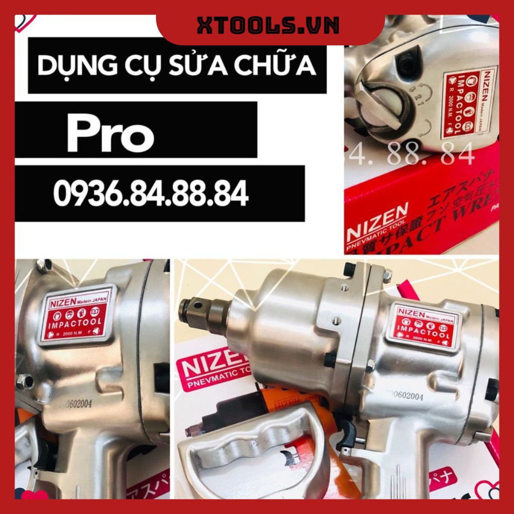 Súng bắn bulong 3/4'' Nizen - Bạc xtools , dụng cụ mở ốc chân 3/4 inch