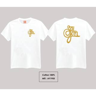 (Cotton 100%) Áo thun in địa danh Sài Gòn