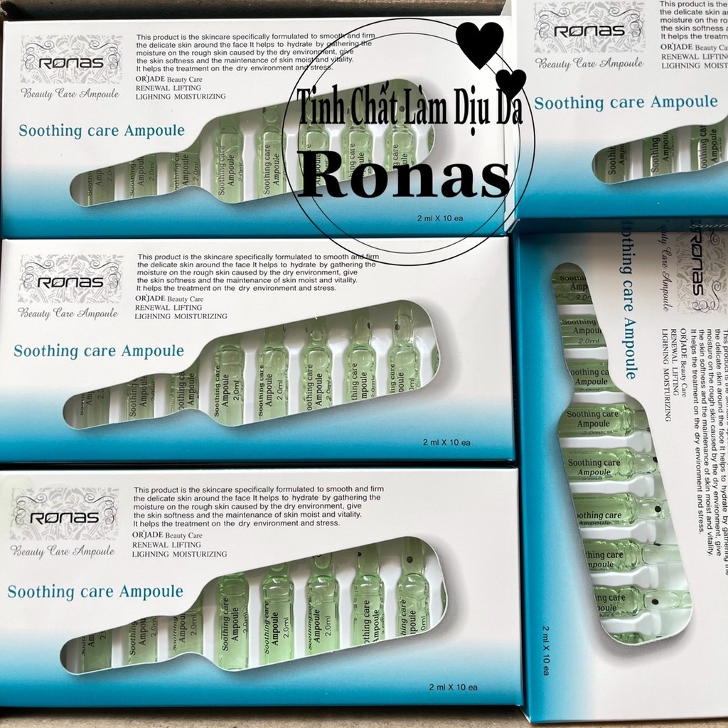 Tinh chất dịu da Ronas care ampoule hộp 10 ống 2ml Hàn Quốc