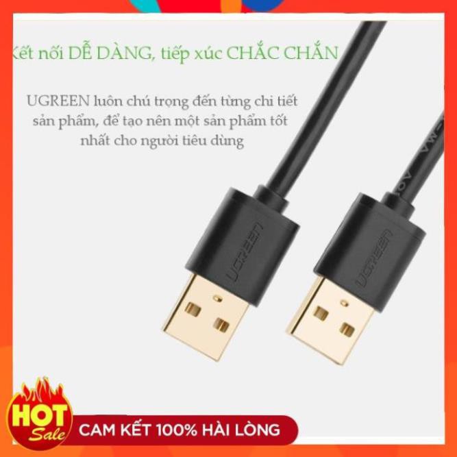 [Chính Hãng] Cáp USB 2.0 2 đầu đực 3m Ugreen 30136 - Hàng chính hãng bảo hành 18 tháng