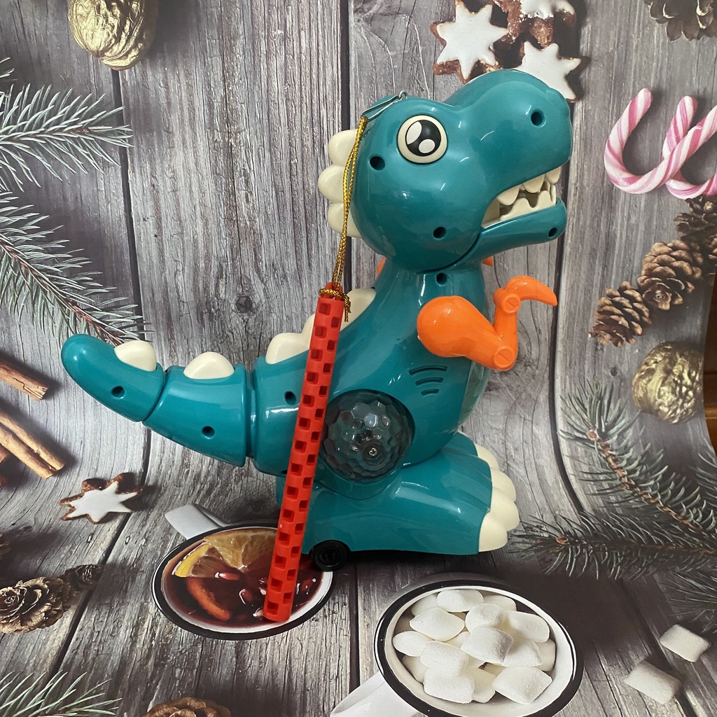 Đèn lồng Trung Thu khủng long chạy pin có nhạc có đèn phát sáng cho bé chơi Trung Thu - Tặng kèm Pin