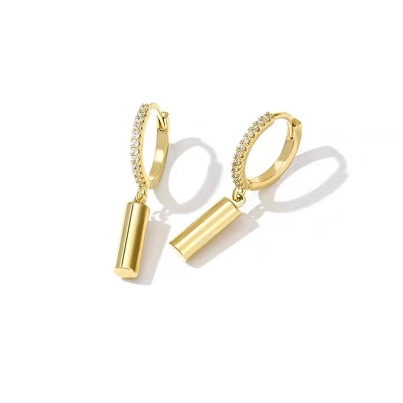 Đôi Khuyên Tai Dài Đính Đá Thời Trang Cho Nữ