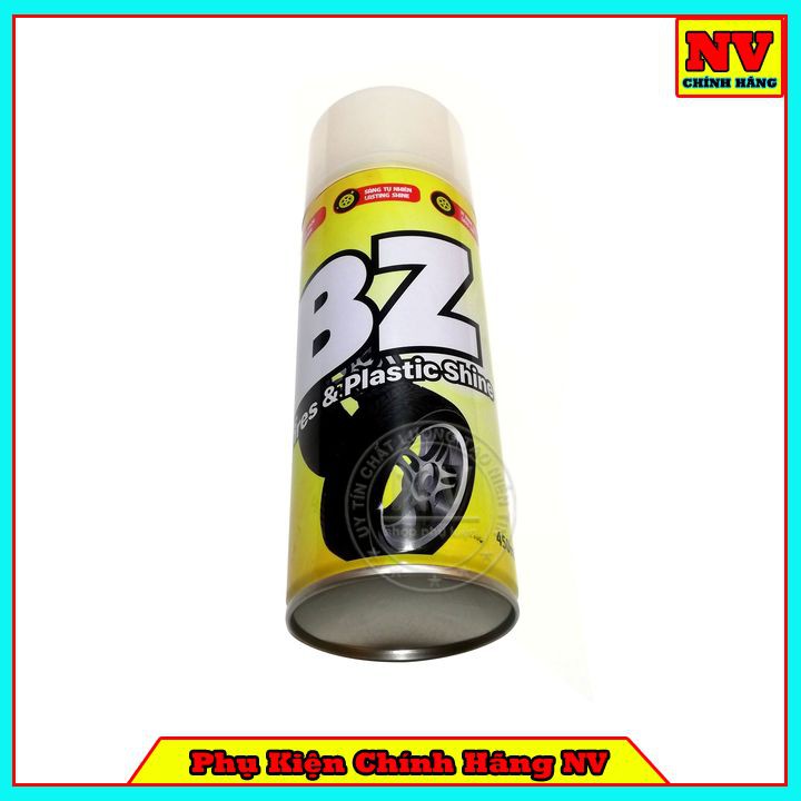 Chai Làm Bóng Vỏ Xe BZ Màu Vàng 400ml - Phục Hồi Nhựa Nhám