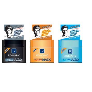 Wax vuốt tóc Romano - 3 màu lựa chọn