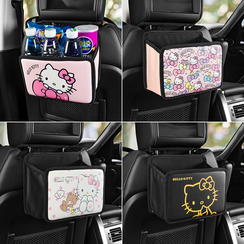 Túi Đựng Đồ Trên Ô Tô. Túi Đựng Đồ Đa Năng Hình Hello Kitty Treo Ghế Ngồi Xe Ô Tô