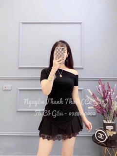 [Xả hàng] Áo vạt chéo nhọn lệch vai