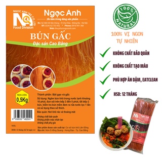 Bún gấc- Đặc sản Cao Bằng- túi 500gr- không chất bảo quản, không chất phụ gia, an toàn khi sử dụng