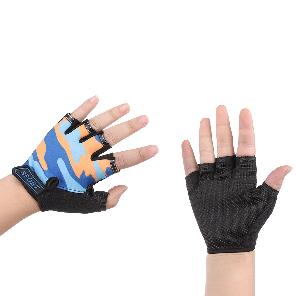 Găng tay xe đạp ngụy trang chống trượt cho bé