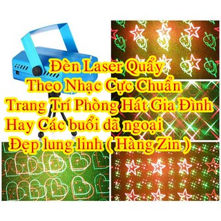 Đèn Trang Trí Laser Quẩy Theo Nhạc Ra Nhiều Hình Đẹp