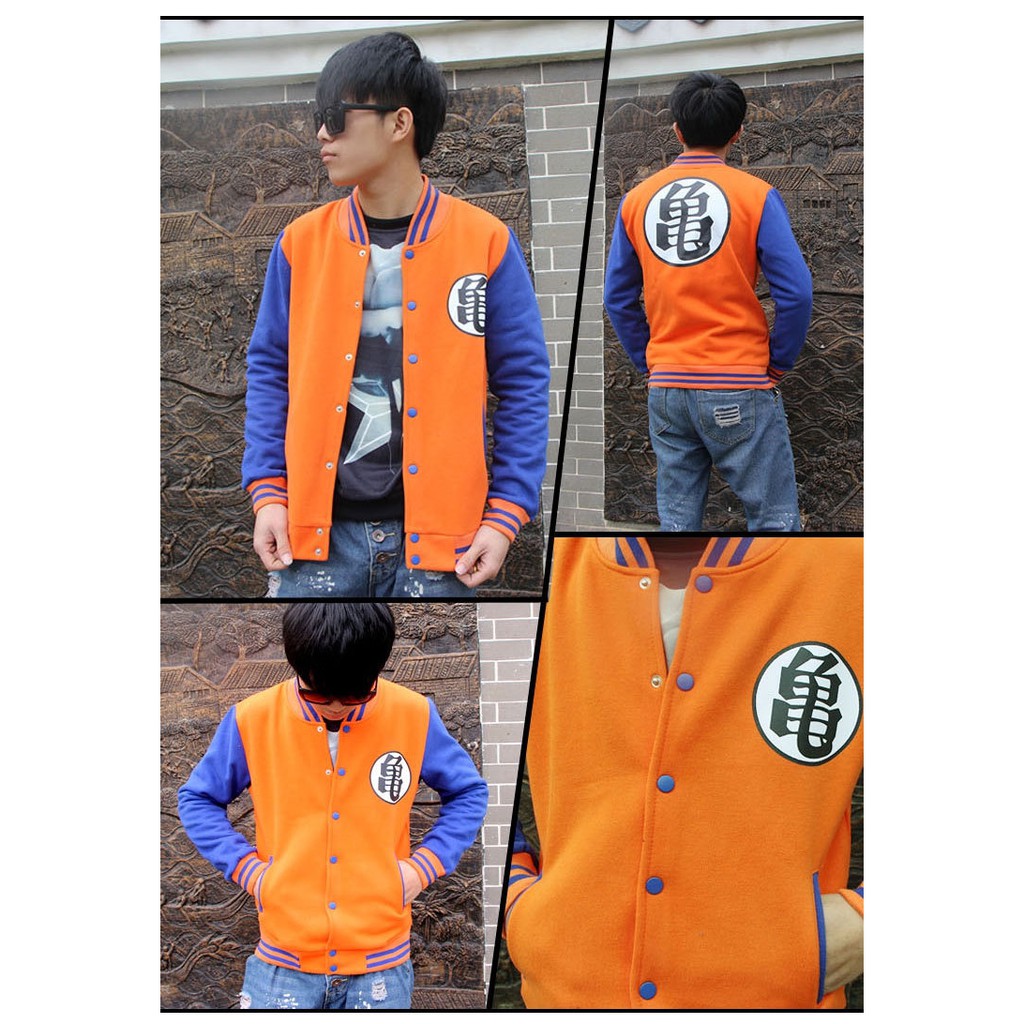 Áo hoodie dài tay hóa trang nhân vật Son Goku trong Dragon Ball cho nam