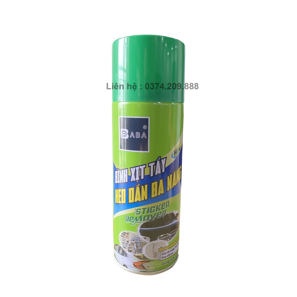 Dung dịch tẩy keo dán BOTNY Sticker Remover 450ml, bình xịt loại bỏ decal, vết keo dính lâu ngày - Better Car