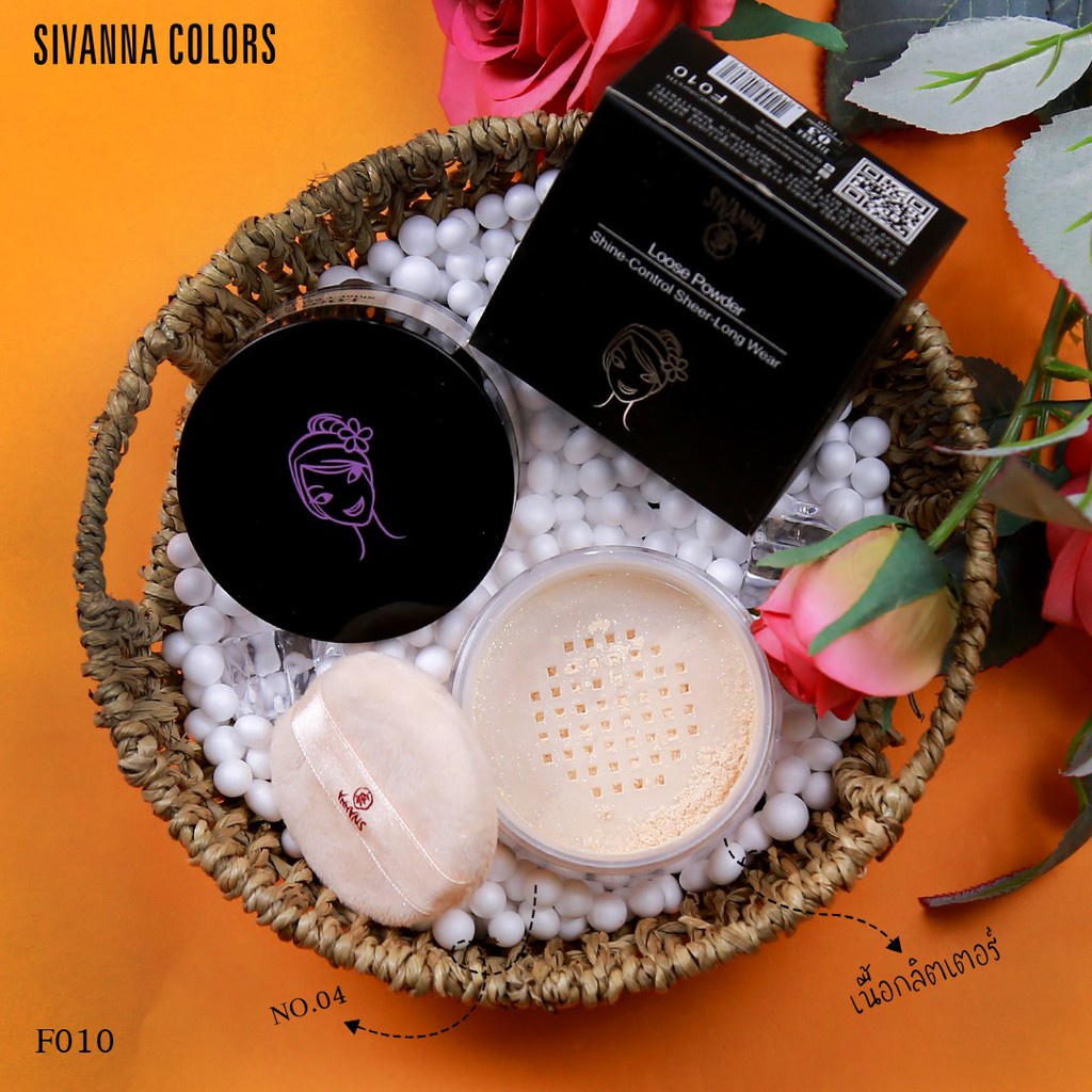 [HOT] Phấn Phủ Kiềm Dầu Sivanna Loose Powder Oil Control Dạng Bột F010