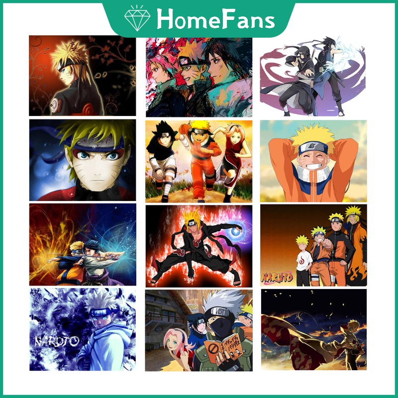 Naruto Bộ Tranh Đính Đá 5D Tự Làm Hình Anime Nhật Bản 50x40cm Trang Trí Nhà Cửa/Phòng Ngủ