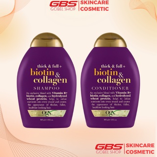 Dầu Gội - Dầu Xả Ogx Beauty Thick & Full+ Biotin & Collagen