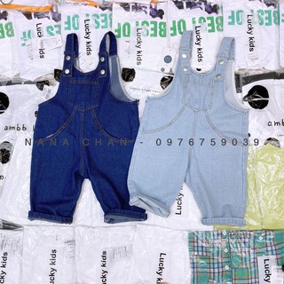 [Q025] Quần yếm jean sz 90-140