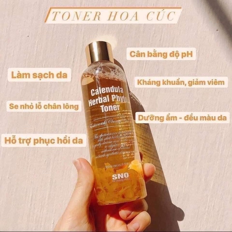 Toner Hoa Cúc SNO Calendula Herbal Phyto Toner