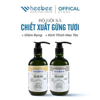 Combo gội xả heebee : dầu gội gừng + dầu xả gừng 500ml &300ml