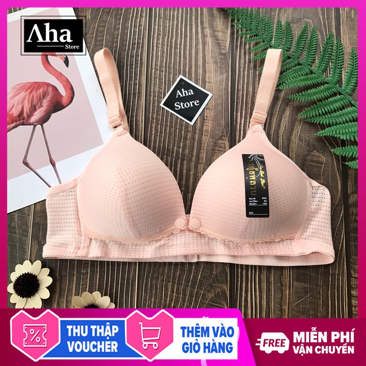 Áo ngực cho mẹ bầu thuận lợi cho bé bú, Áo ngực cho con bú chống chảy sệ THÔNG HƠI hàng Thái Lan cao cấp [Aha Store]