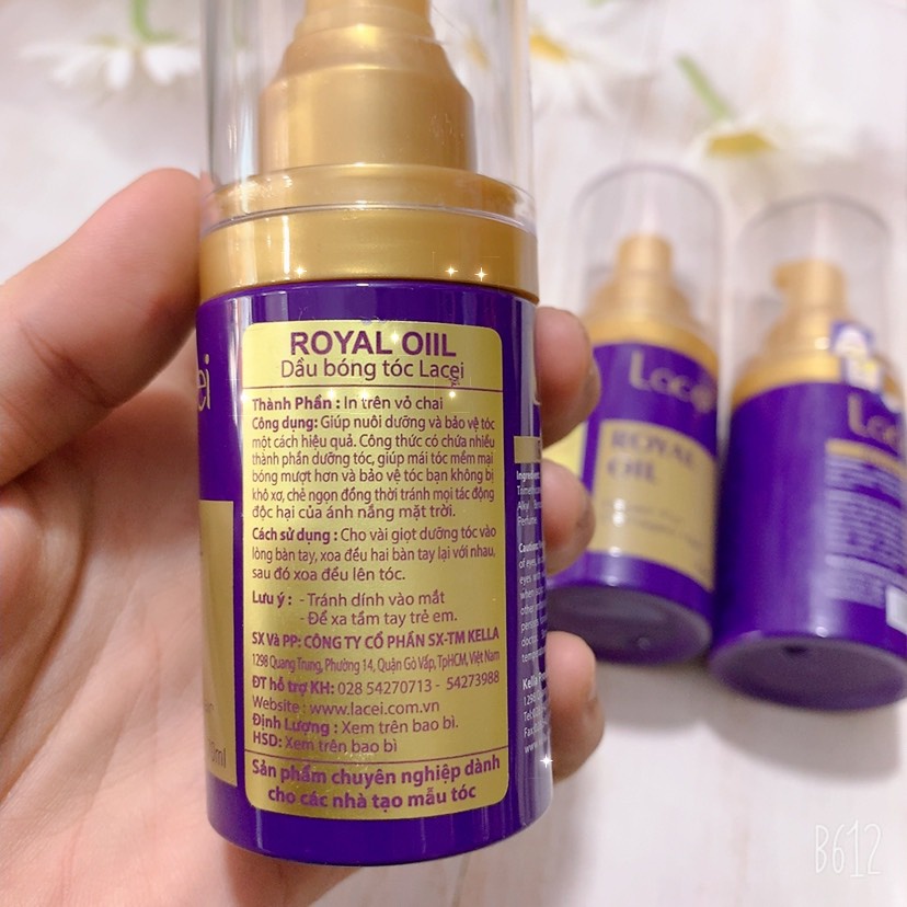 Tinh Dầu Bóng Tóc Lacei Royal Oil 70ml (Chính hãng)