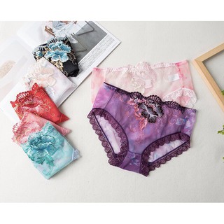 [Đồ lót cao cấp] quần lót 3d hoa combo 10