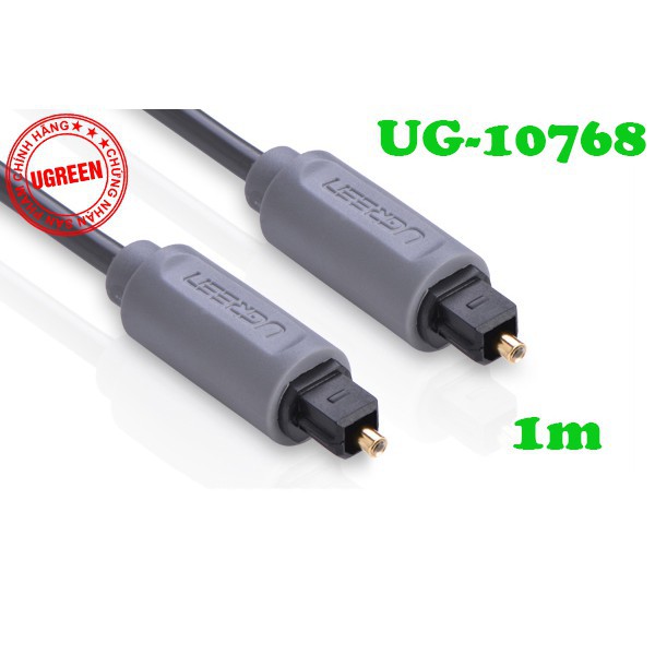 Cáp Audio quang Toslink, Optical Ugreen 10768 dài 1m cao cấp - HapuStore