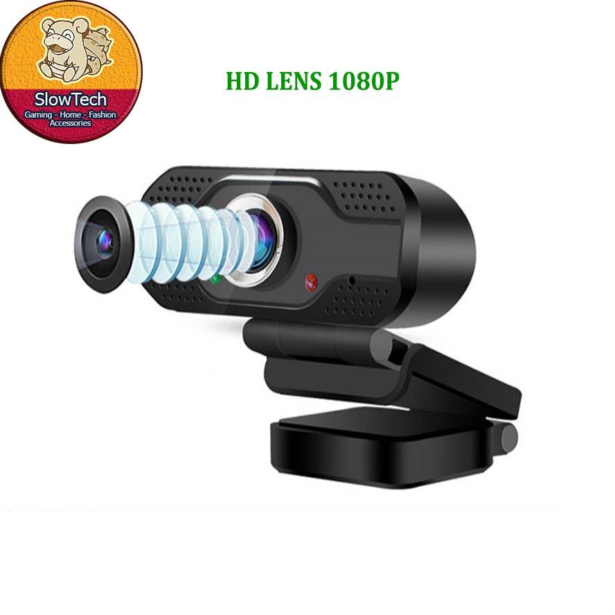 Webcam Dạy Và Học Trực Tuyến Độ Nét Full HD 1080P SLOWTECH B4, Có Chân Đế Để Bàn | BigBuy360 - bigbuy360.vn