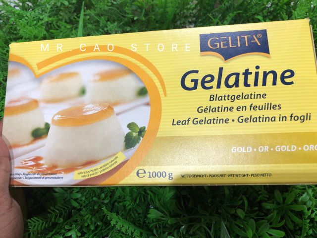 Gelatine Lá Nhãn Vàng Gelita 1kg