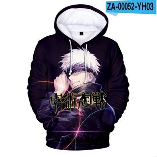 Áo hoodie in hình jujutsu kaisen 3d thời trang harajuku 2021