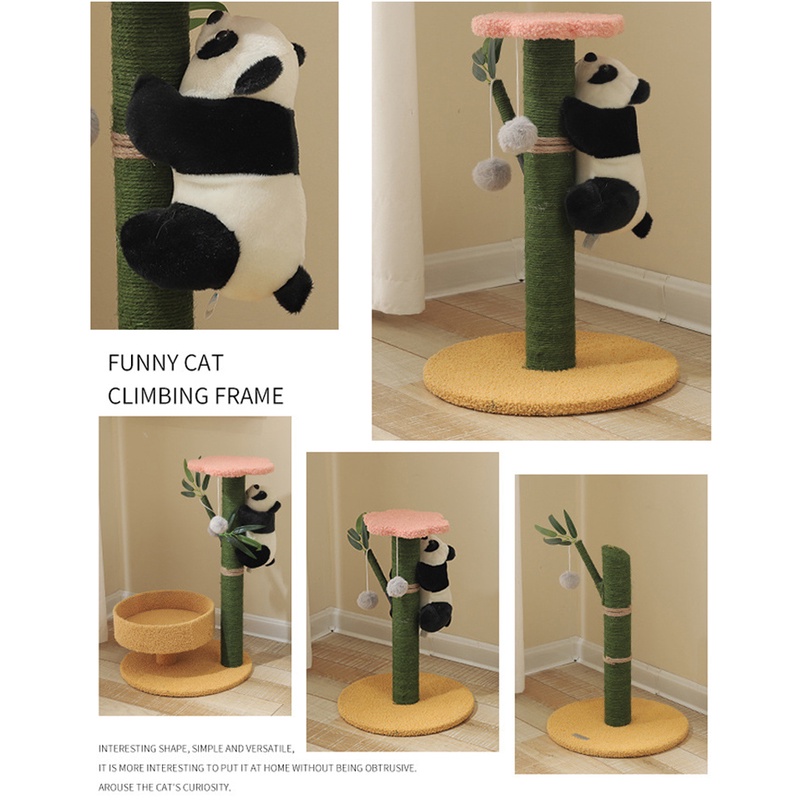 Cây Mèo Gấu Trúc Mài Vuốt Đồ Chơi Mèo