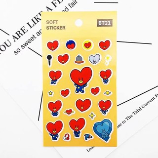 Sticker nổi BT21 mới