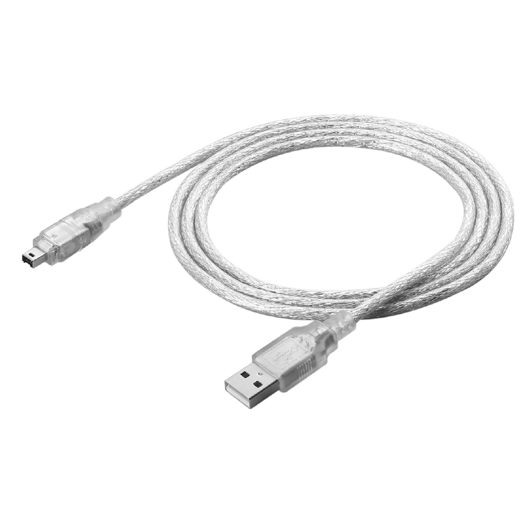 A 1.2m USB 2.0 Male To Firewire iEEE 1394 4 Pin Male iLink Adapter Cable