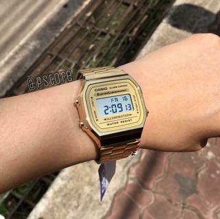 Đồng hồ Casio a168 vàng