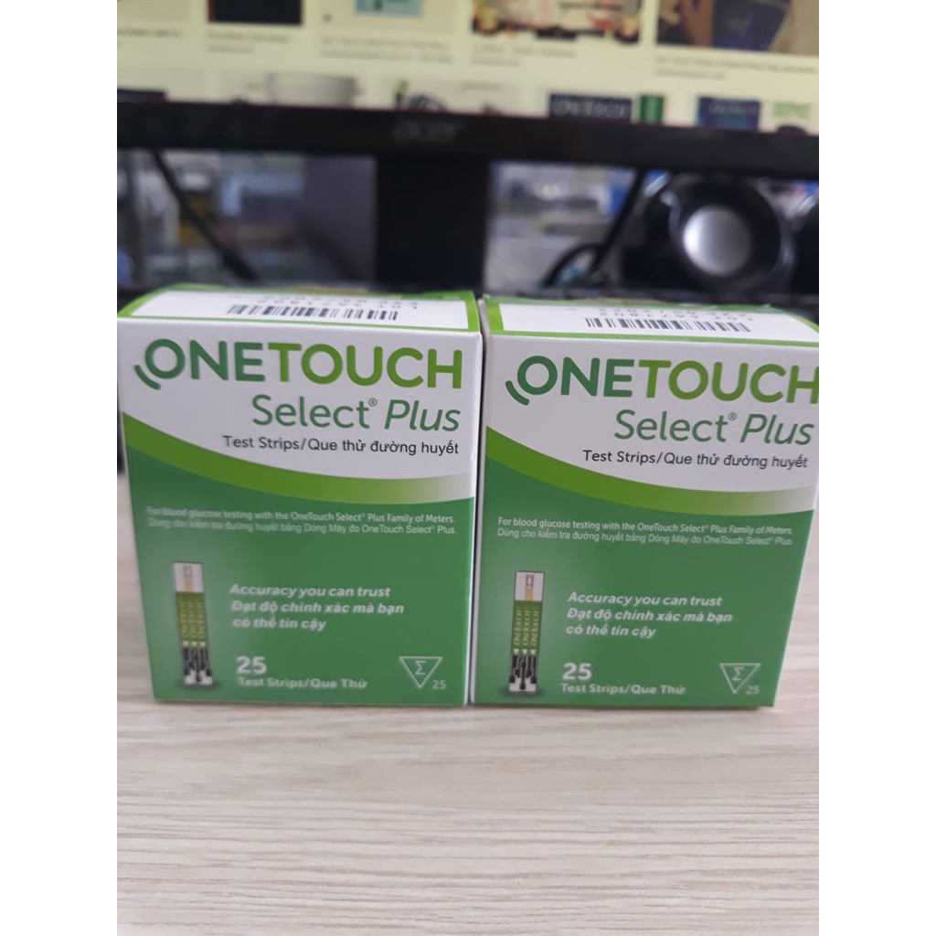 [CHÍNH HÃNG] Que thử đường huyết One Touch Select Plus Simple. Hộp 25 que