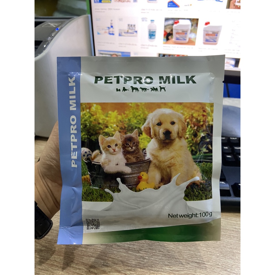 Sữa bột cho chó mèo PETPRO MILK 100g