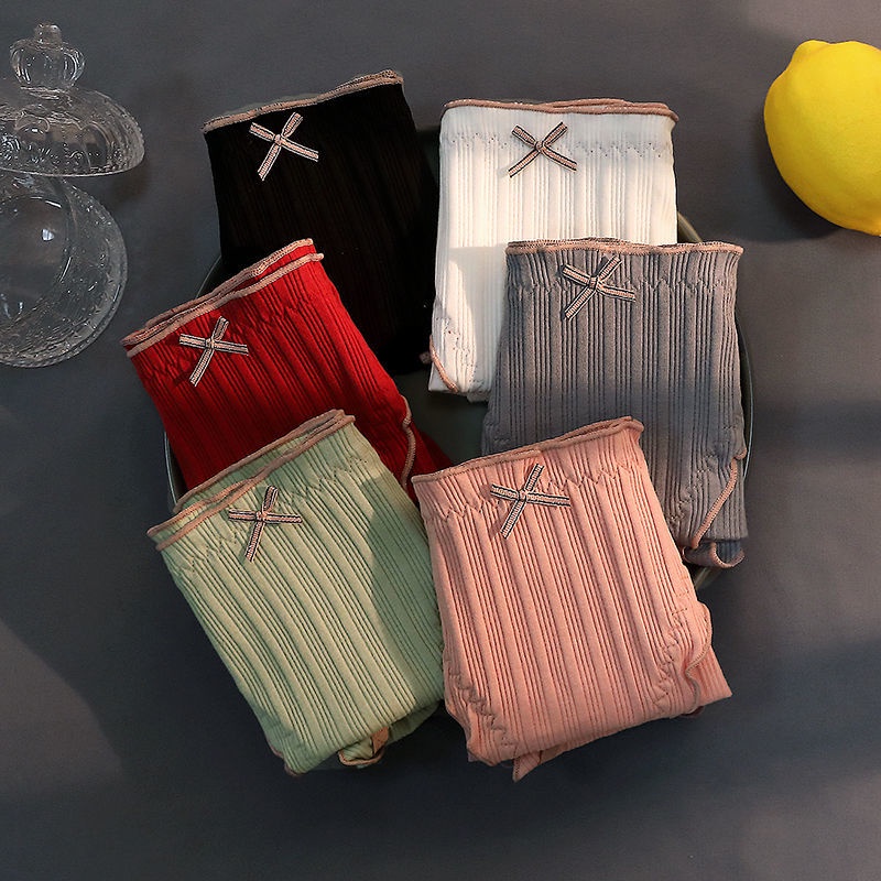 Quần Lót Cotton Kháng Khuẩn Lưng Vừa Không Đường May Quyến Rũ Cho Nữ