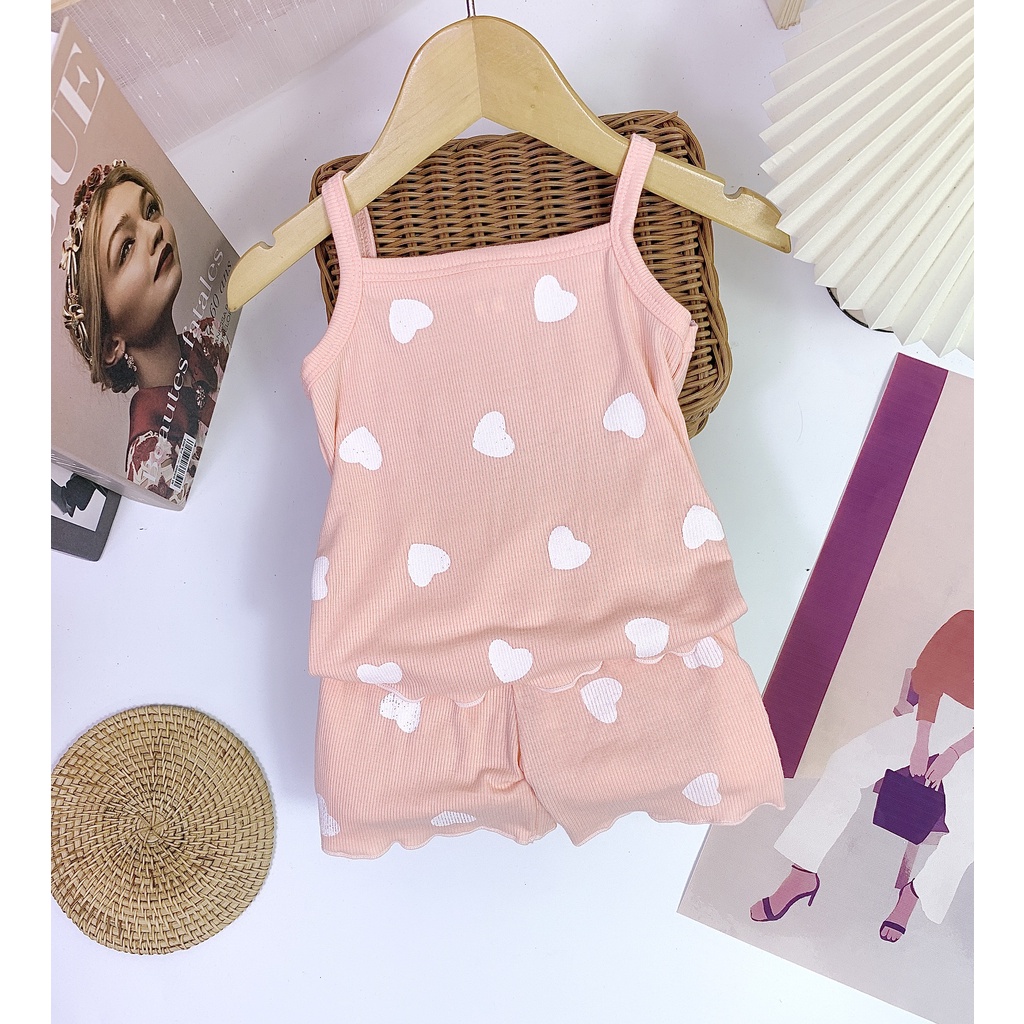 Bộ hai dây thun tăm hình tim cho bé 8-18kg