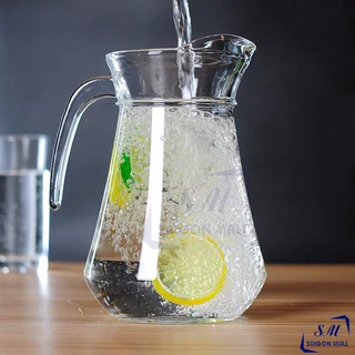 Bình rót nước mỏ vịt 1300ml GLASS JUG, bình thuỷ tinh đựng nước pha trà, đựng nước giải khát