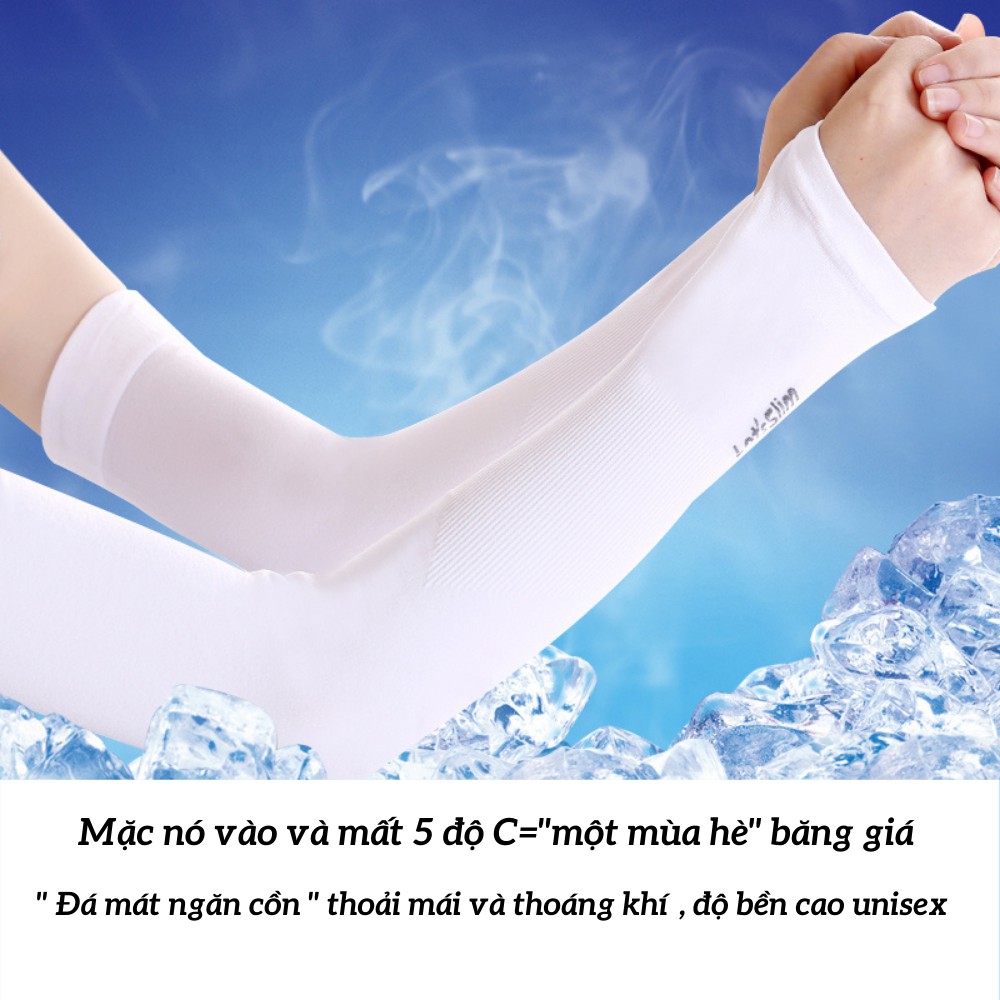 Găng tay chống nắng xỏ ngón Lets Slim, bao tay đi phượt siêu thoáng mát ATILA SHOP