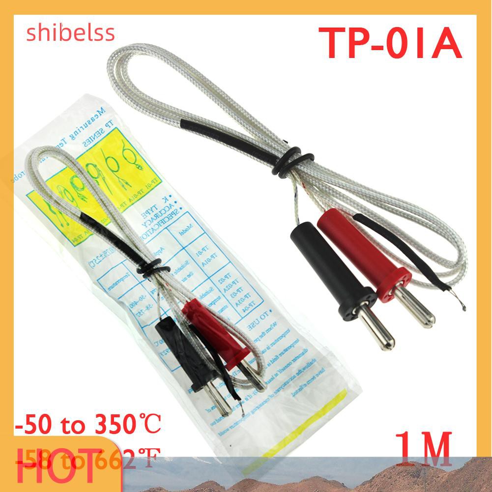 （ʚshibelss）TP-01A K-type 100cm Length Wire Temperature Test Thermocouple Sensor Probe