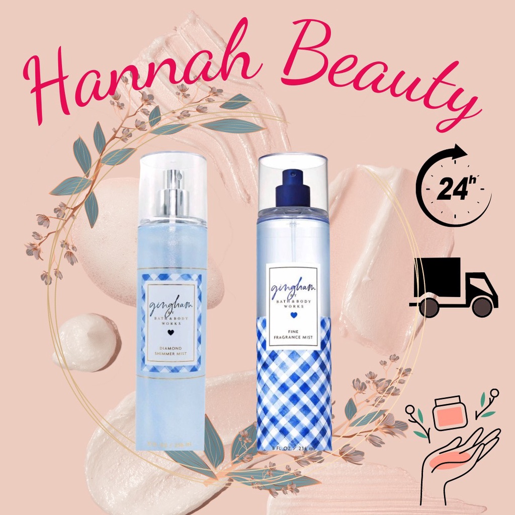 Xịt thơm Có nhũ Bath and Body Works - GINGHAM (10ml/30ml/50ml/100ml)